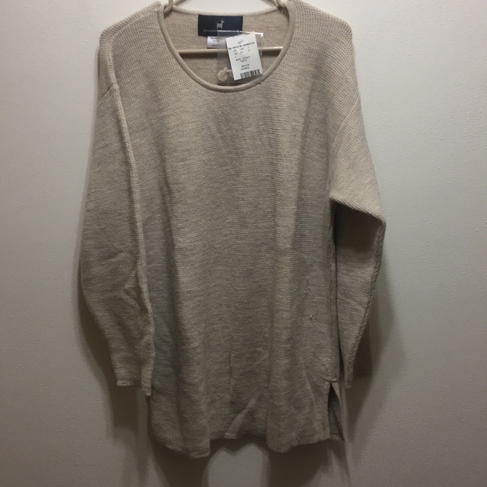 Peruvian connection baby alpaca tunic M